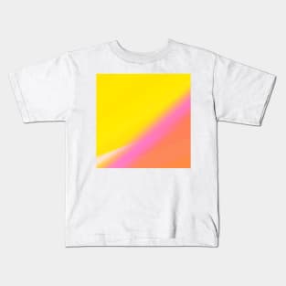 yellow pink brown abstract texture art Kids T-Shirt